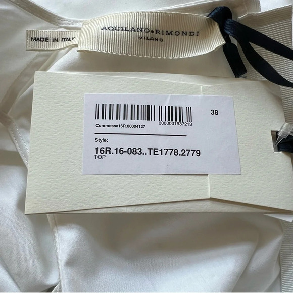 New! Aquilano Rimondi Ruffle Top 26002 - Picture 7 of 9